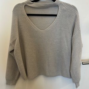 sweater with cutout